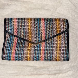 JF Striped Envelope Clutch with available matching pumps - sold separate.